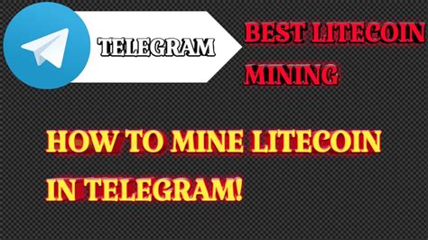 Jump to Sections of this page Accessibility Help Press alt + / to open. . Litecoin mining bot telegram